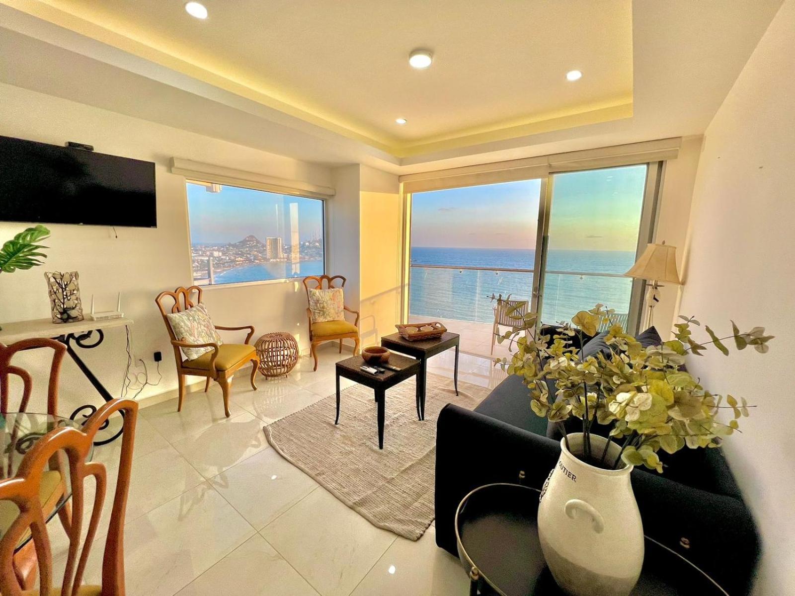 Sunset View Malecon 1404 Vista Panoramica Al Mar Appartement Mazatlán Buitenkant foto